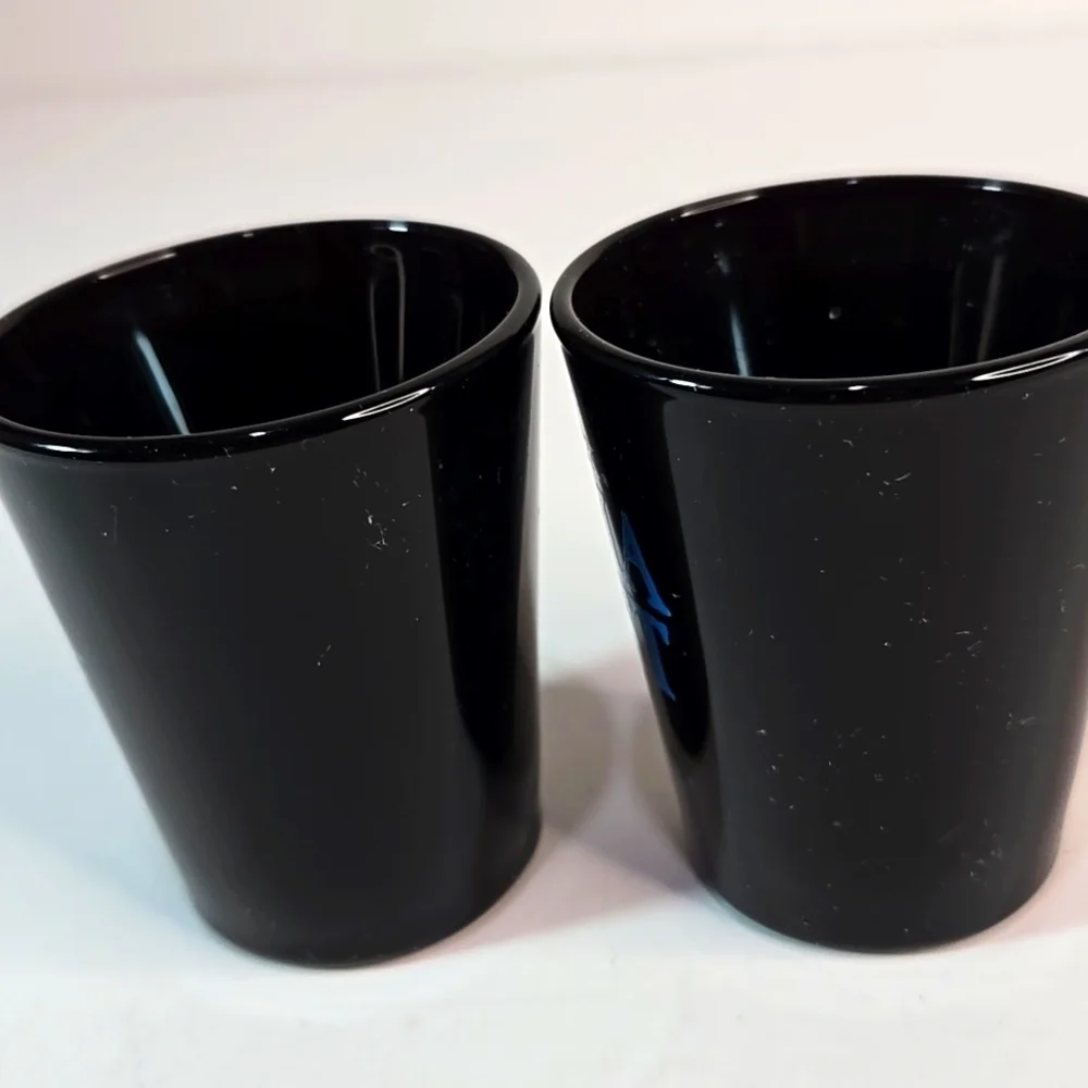 Set of 2 Vintage Yukon Jack Perma Frost Schnapps Shot Glasses Collectible
